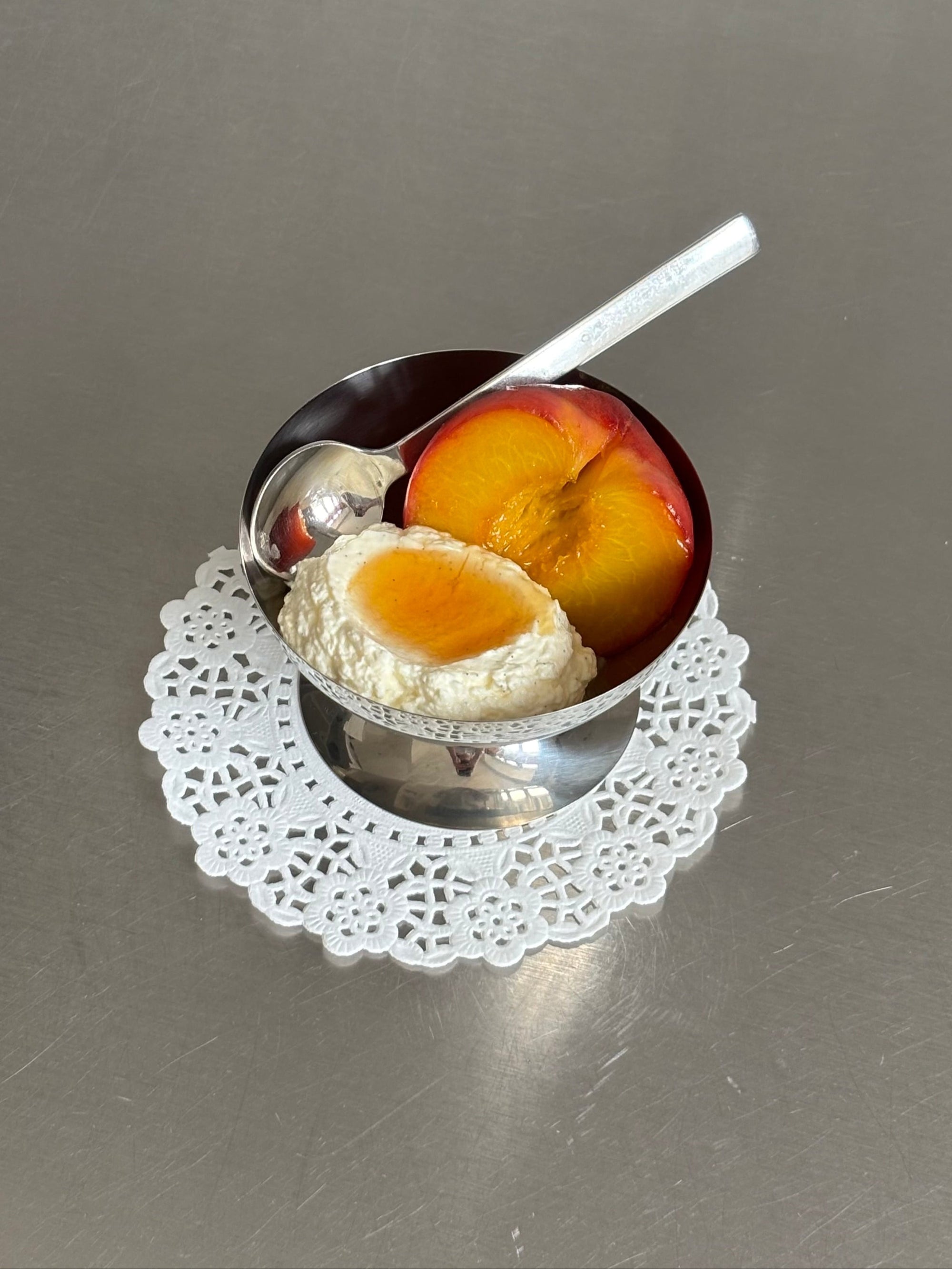 A RECIPE INSPIRED BY CYAN NORI — PEACHES AND CREAM